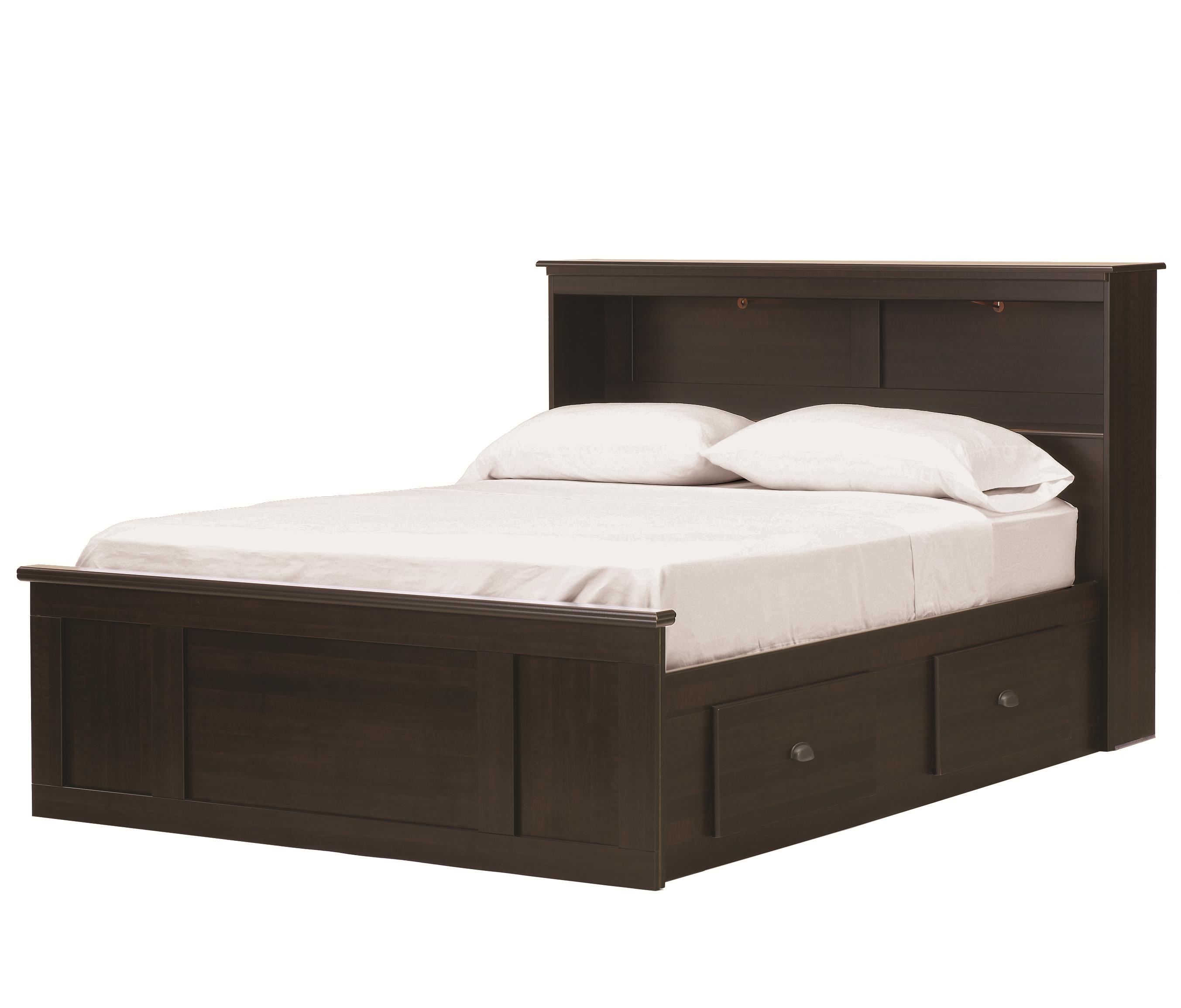 Lang Bayfield Queen Bookcase Captains Bed Colder's Furniture and